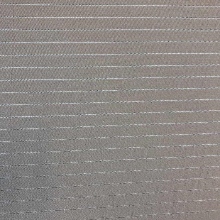 Horizontal stripe Imitated Acetate satin